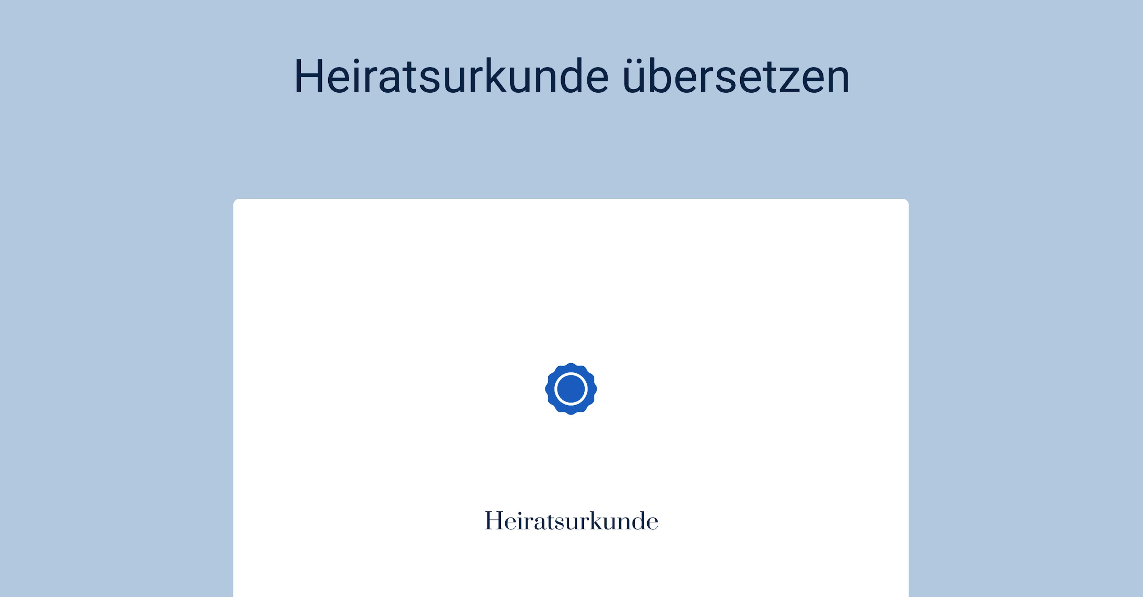 Heiratsurkunde beglaubigen lassen