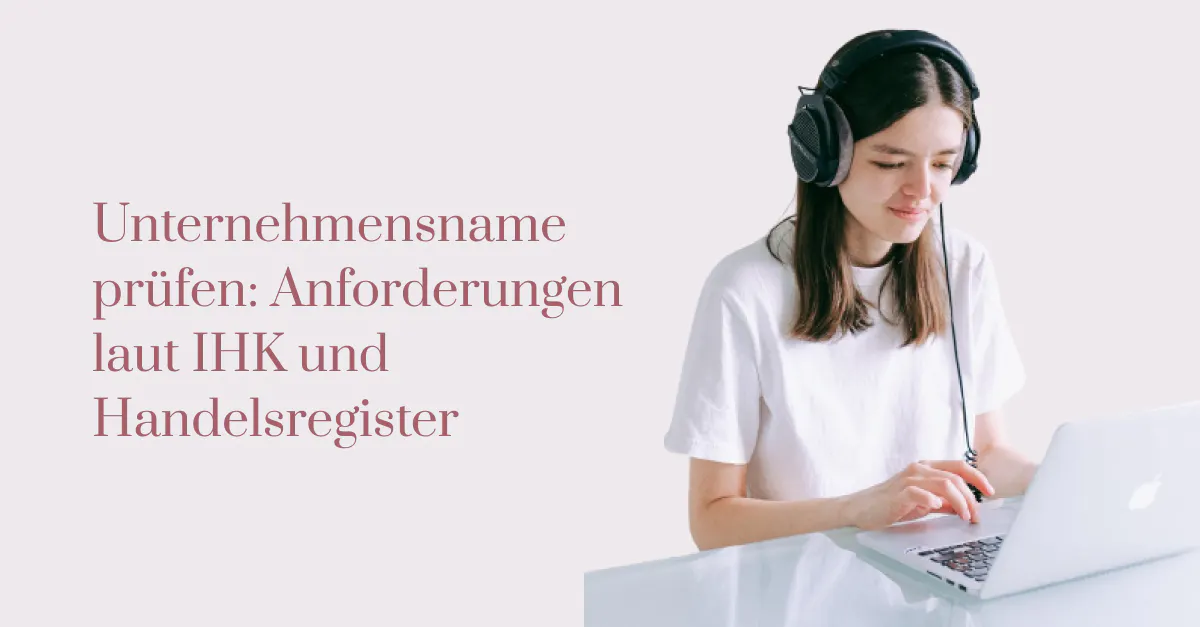 Unternehmensname prüfen