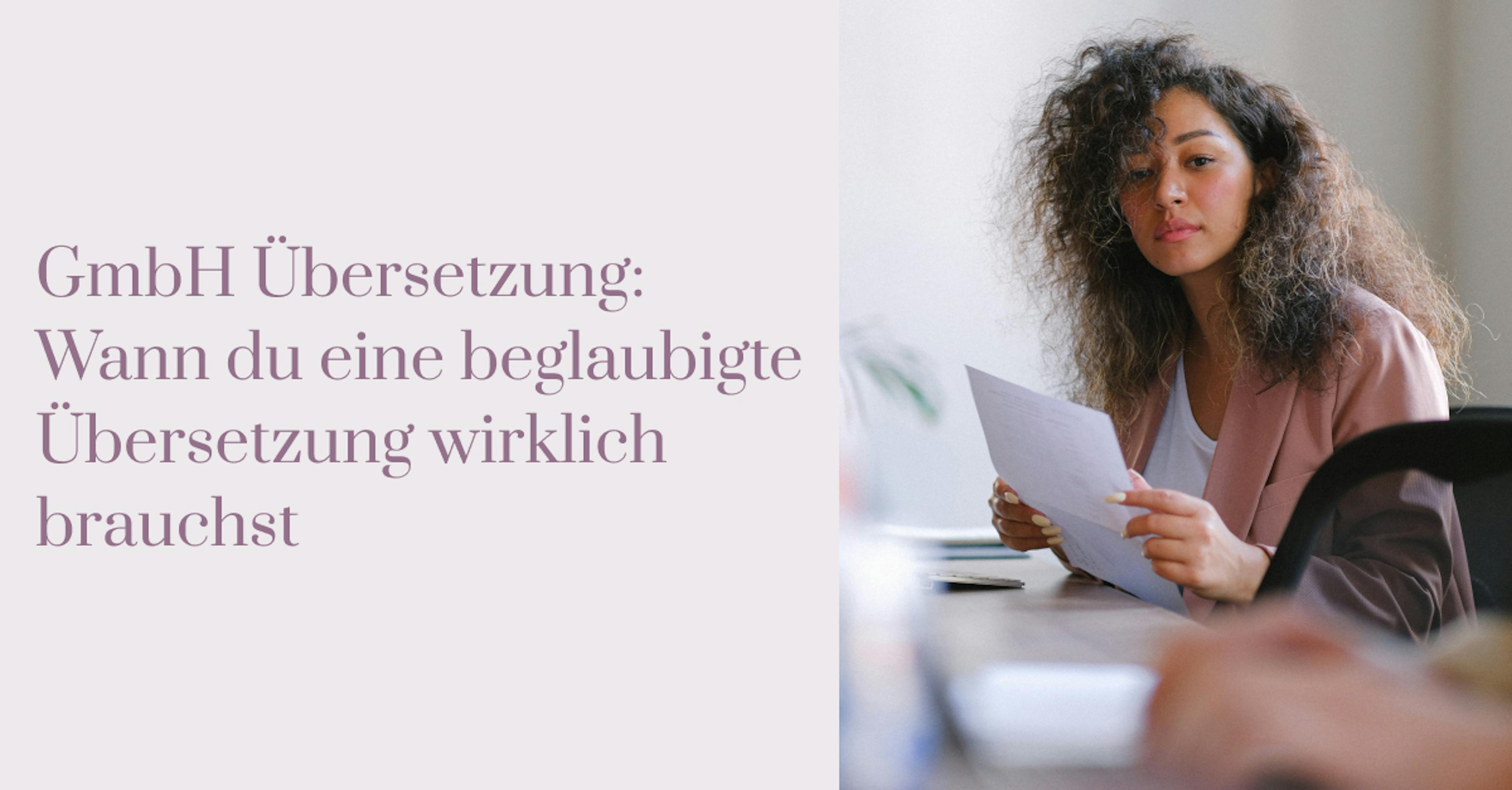 GmbH Übersetzung