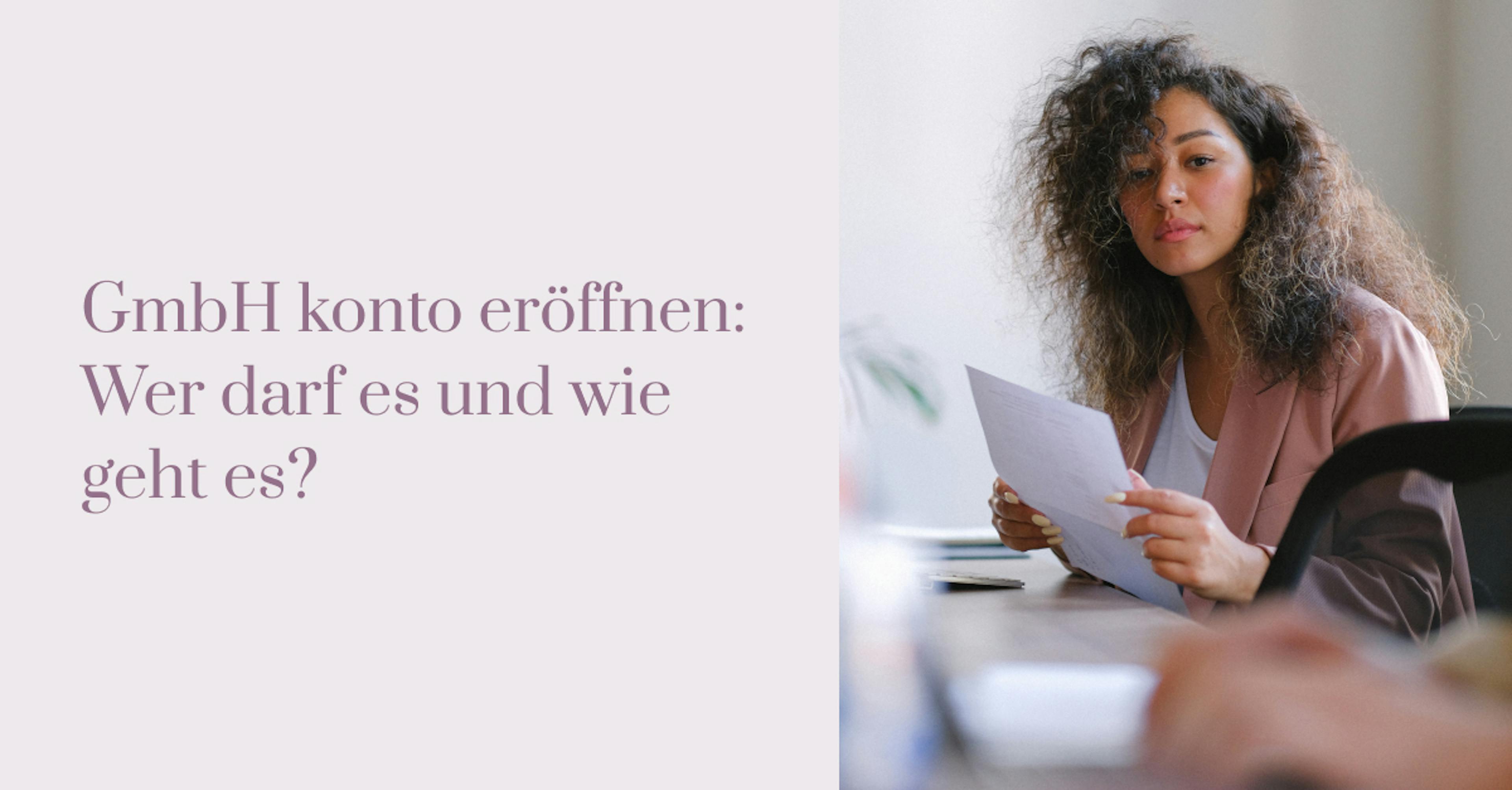 GmbH konto eröffnen