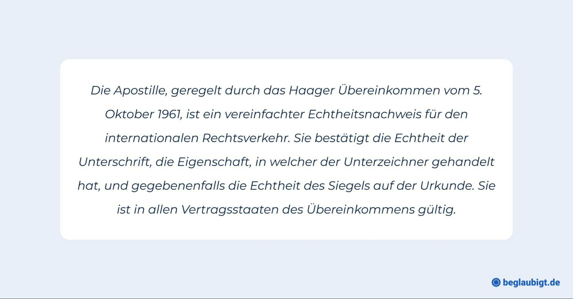 Beglaubigung einer Vollmacht