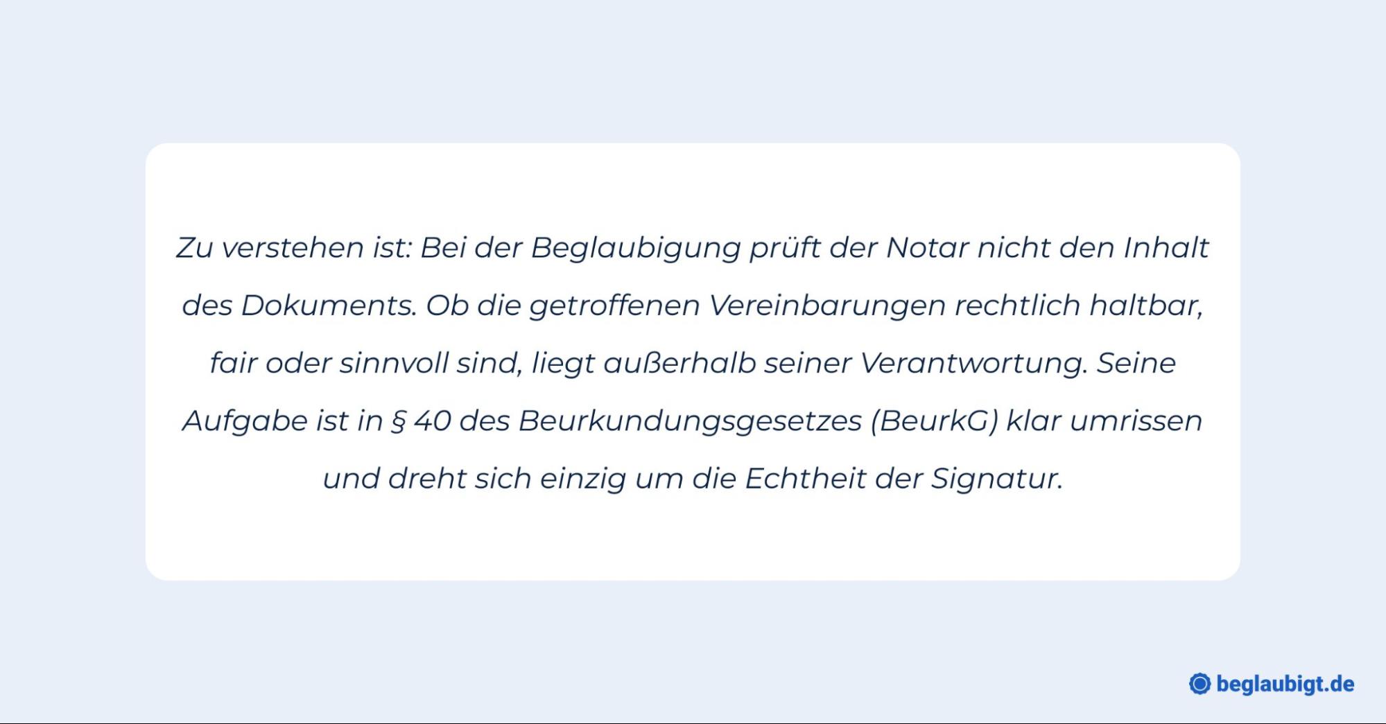 Notarielle Beglaubigung Kosten