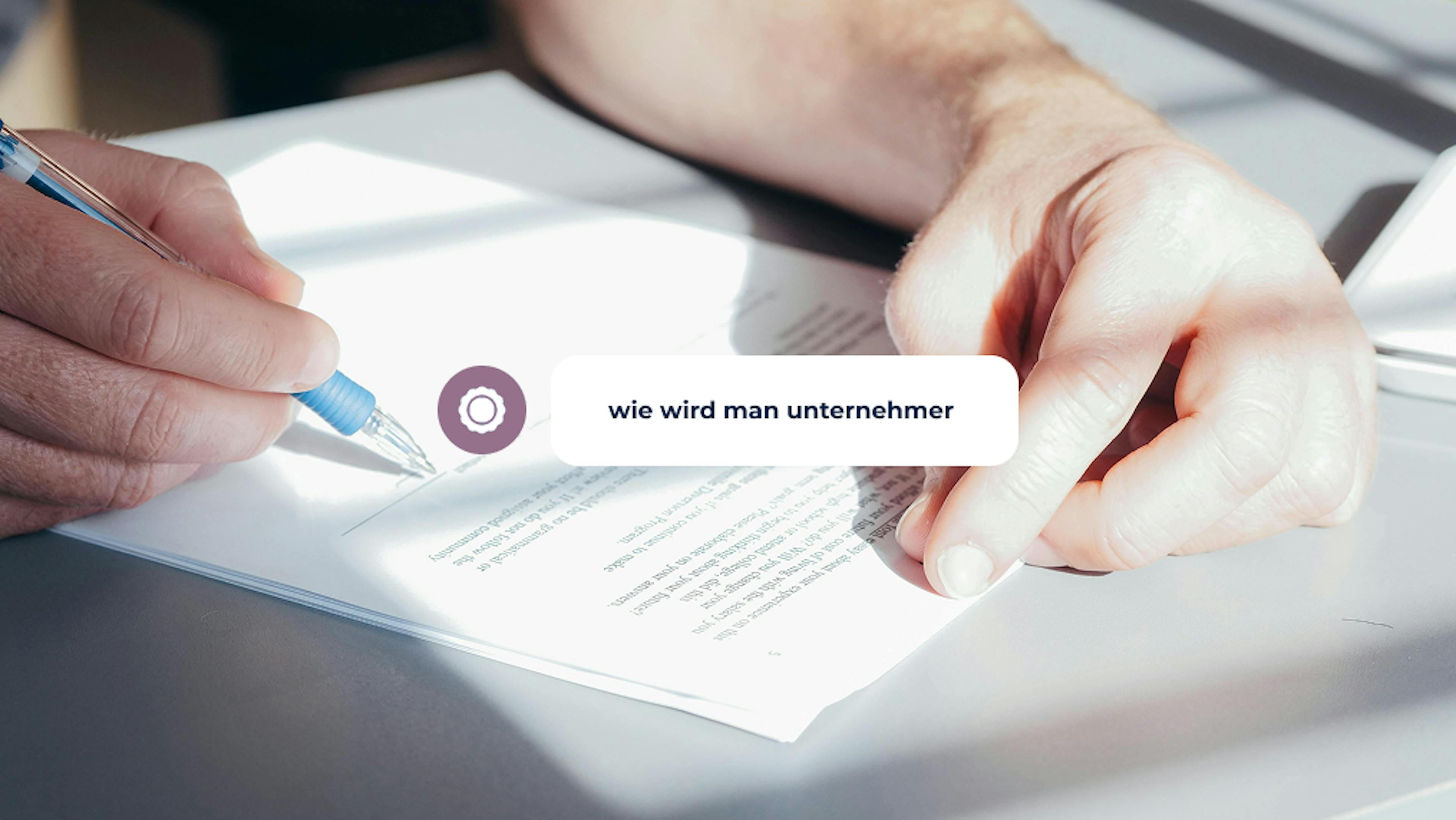 wie wird man unternehmer
