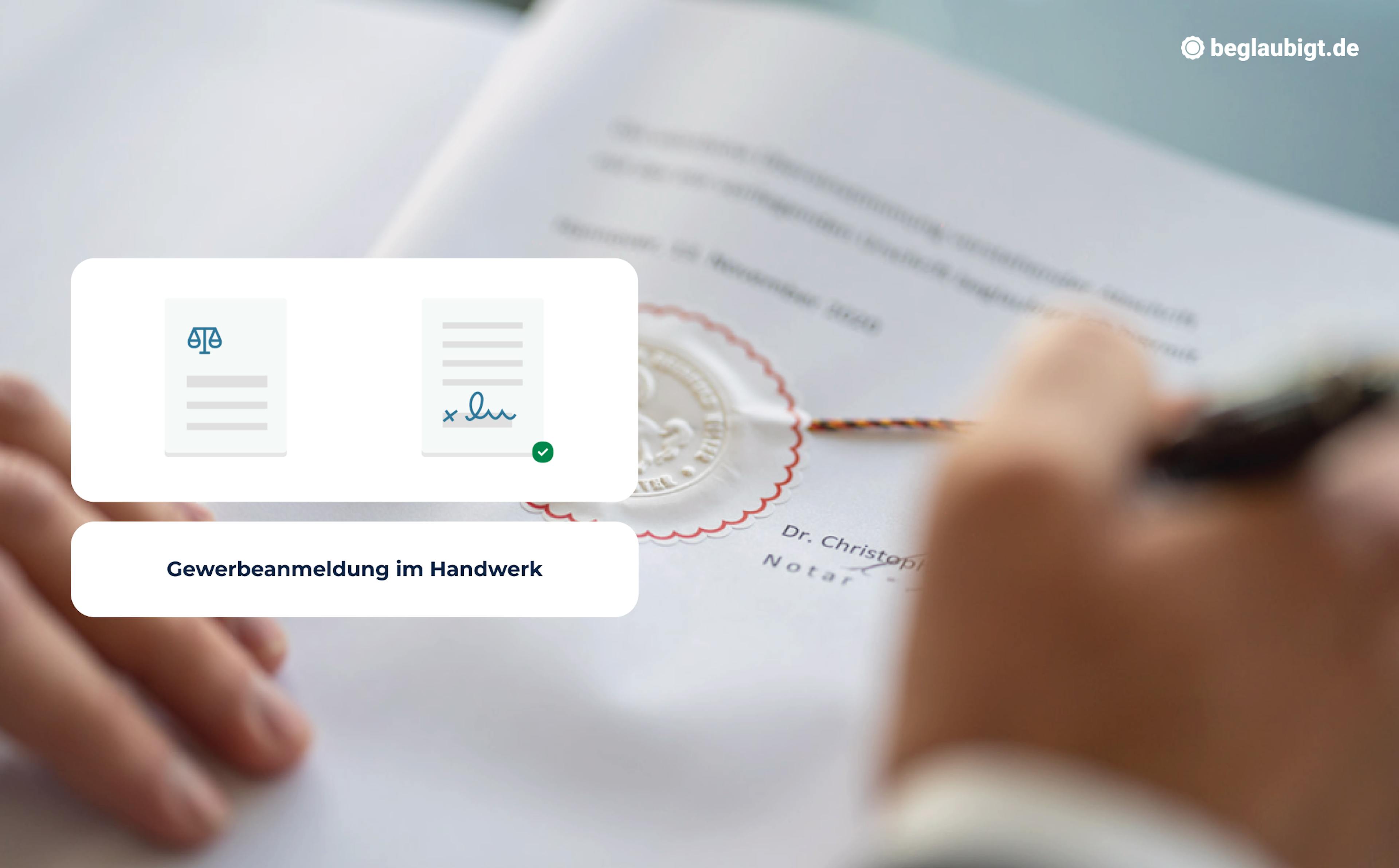 Gewerbeanmeldung im Handwerk