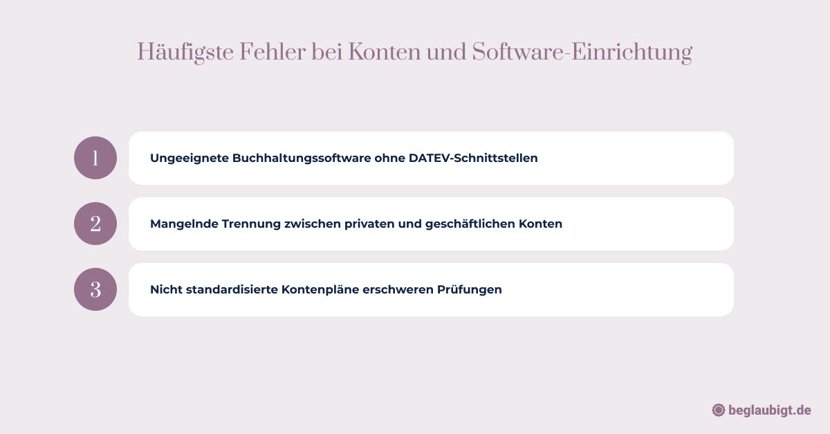 Welche Fehler machen Gründer in der Buchhaltung am häufigsten?