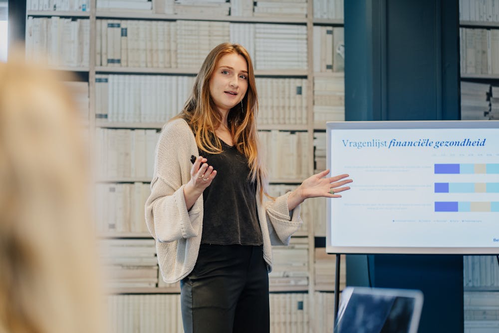 Afbeelding van een resultatensessie