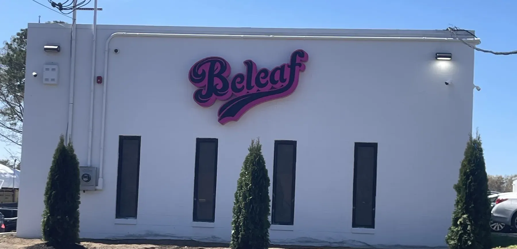 Beleaf Medford storefront with signage