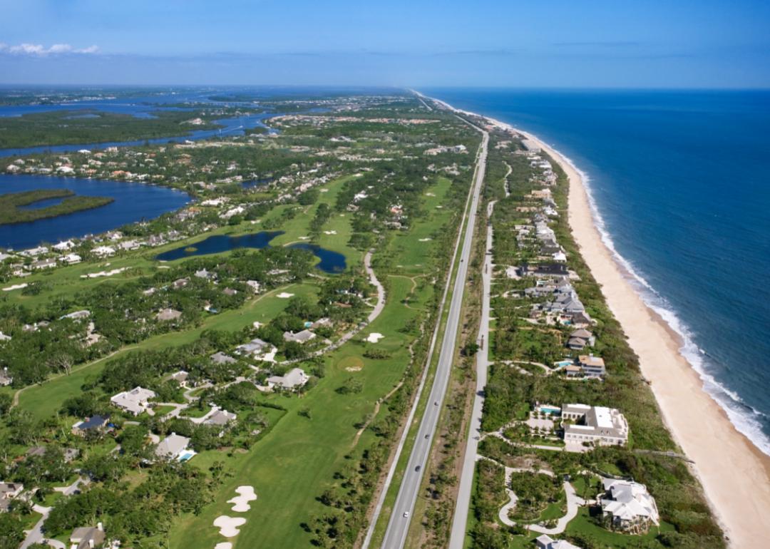 Ariel view of Sebastian, FL