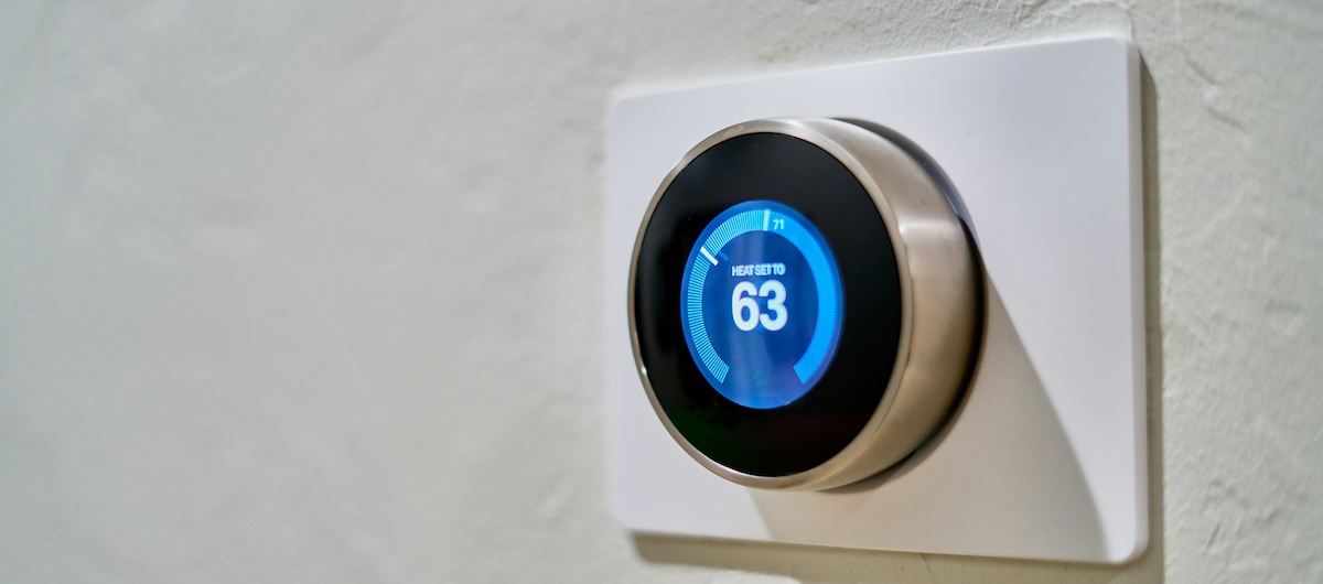 A smart thermostat device controls more than the temperature in a rental home