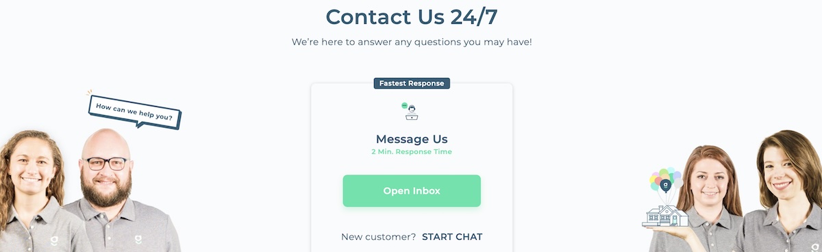 A screenshot of Belong's 24-7 Customer Support Portal