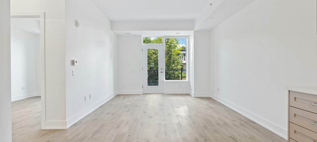 A vacant rental home, ready for pre-lease inspection