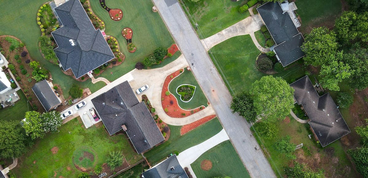 A birds eye view of a neighbourhood in Atlanta, Georgia where new tenancy rules have been written in law