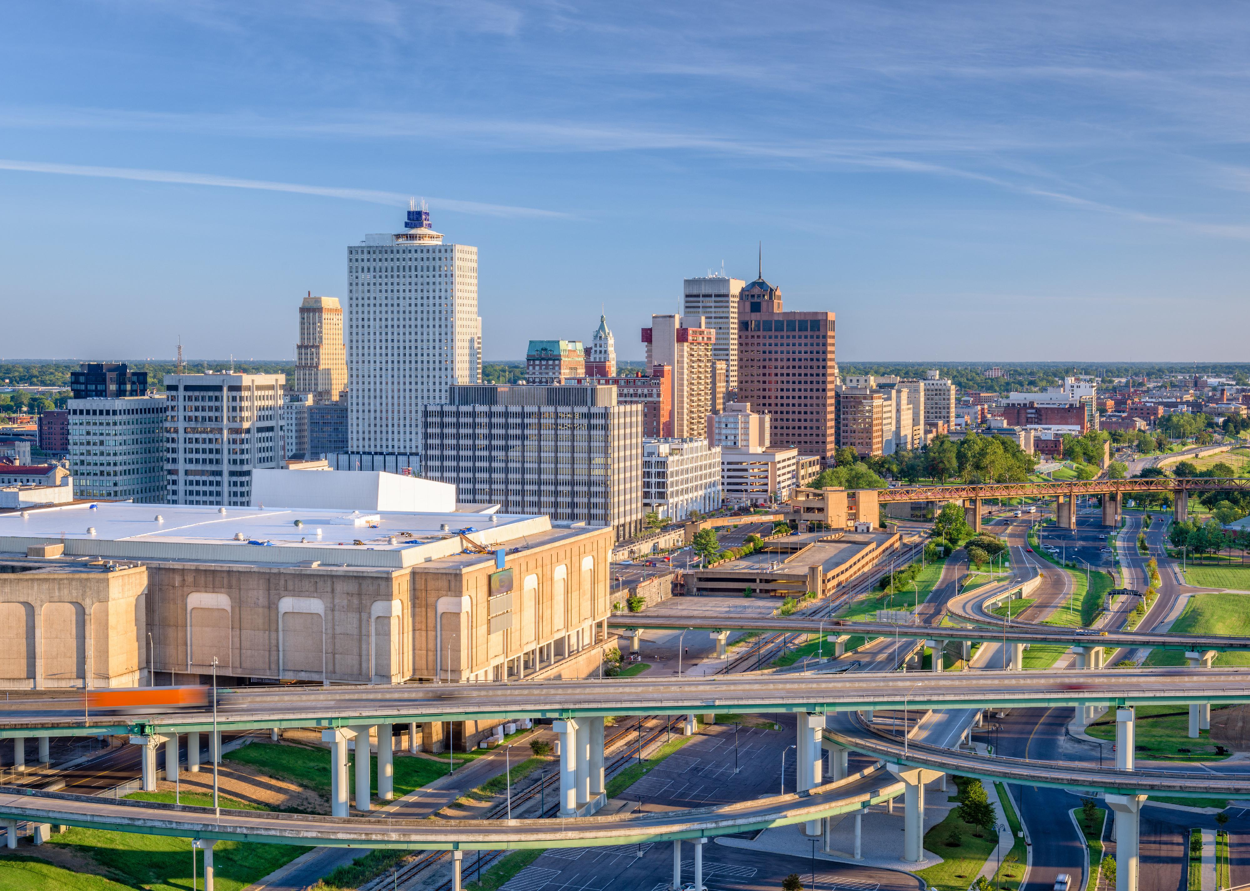 A photo of Memphis Tennessee's skyline, where 19% of sales have been from institutional investment, up 10%
