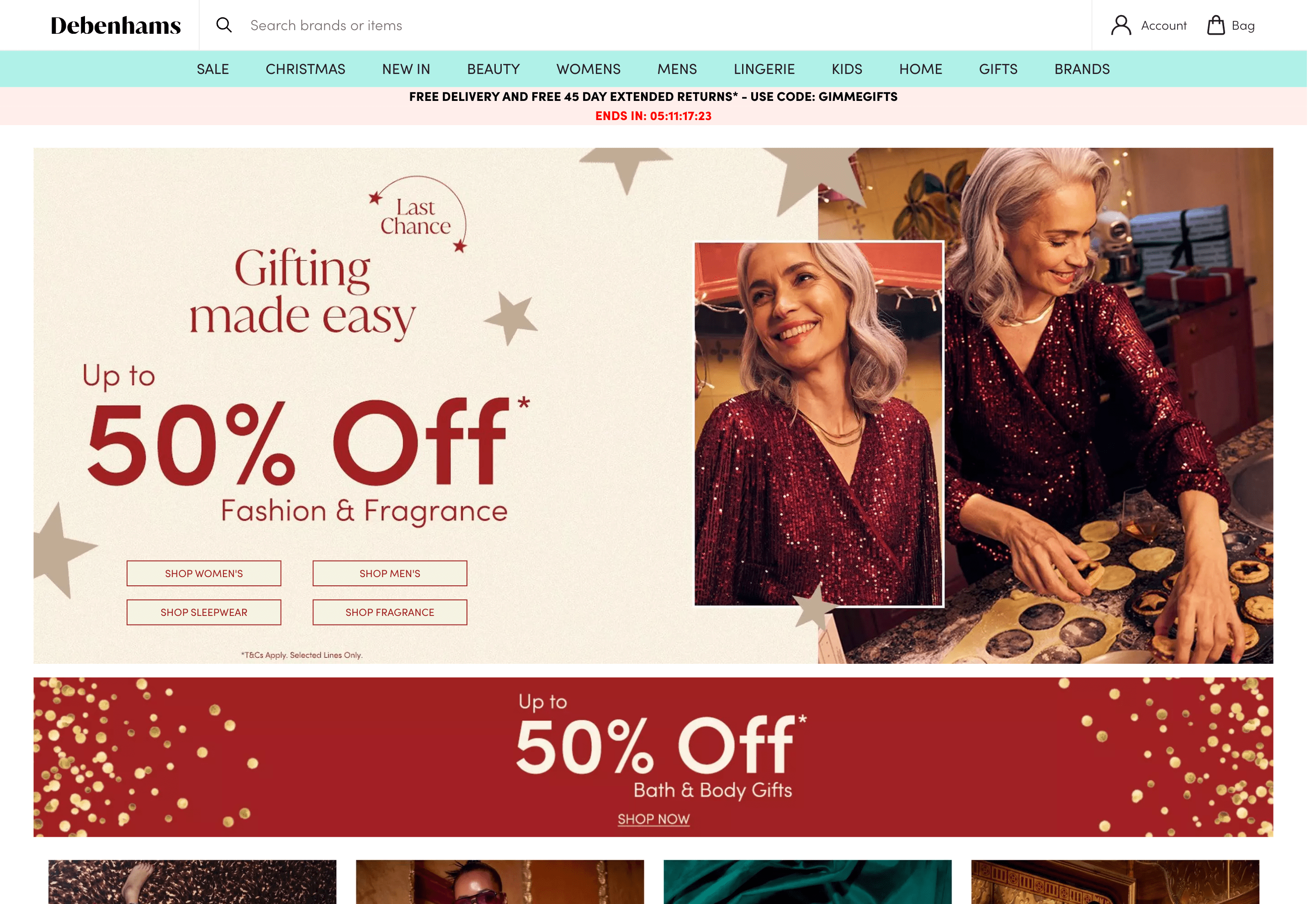 Debenhams Desktop image