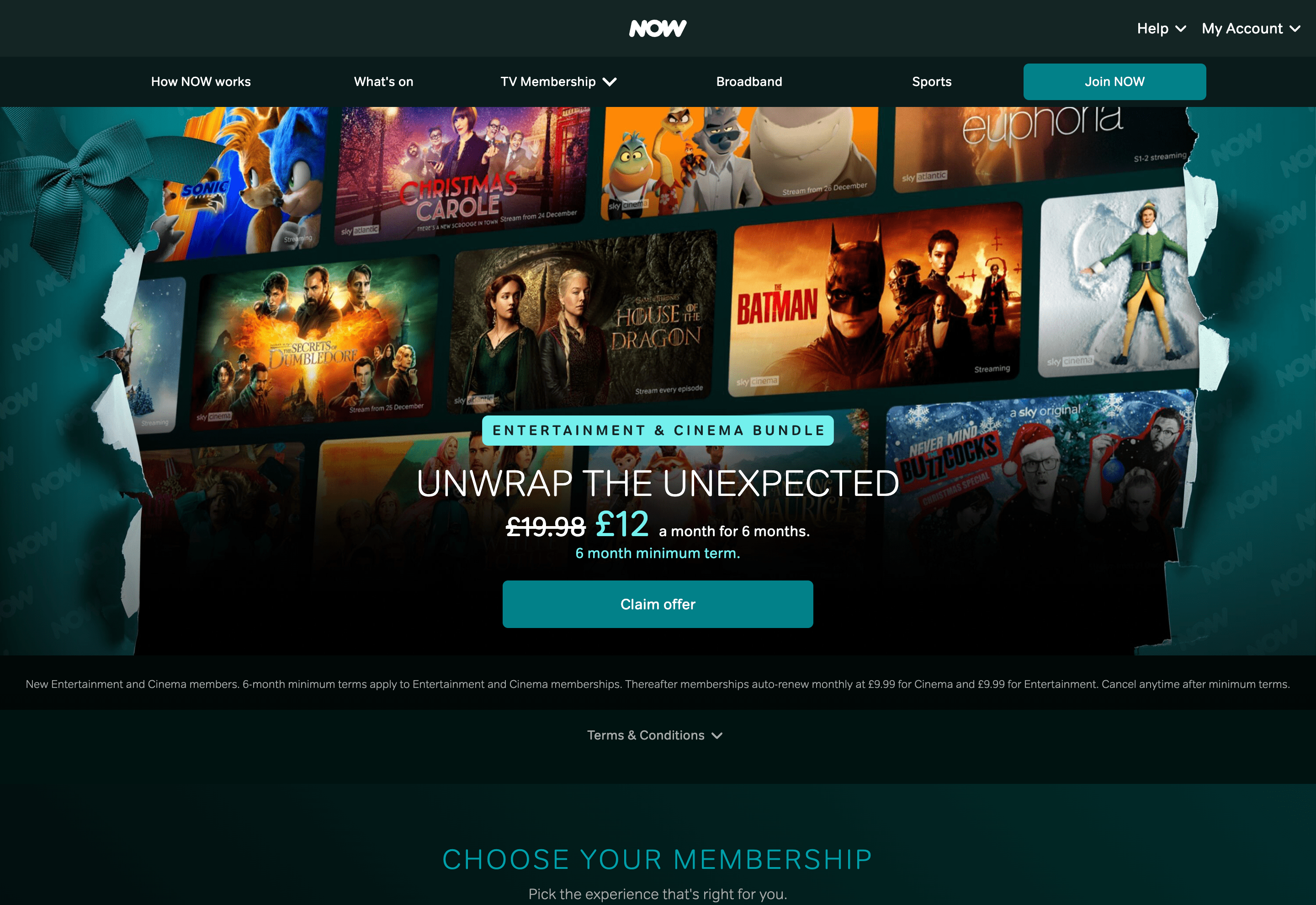 Now TV Desktop image