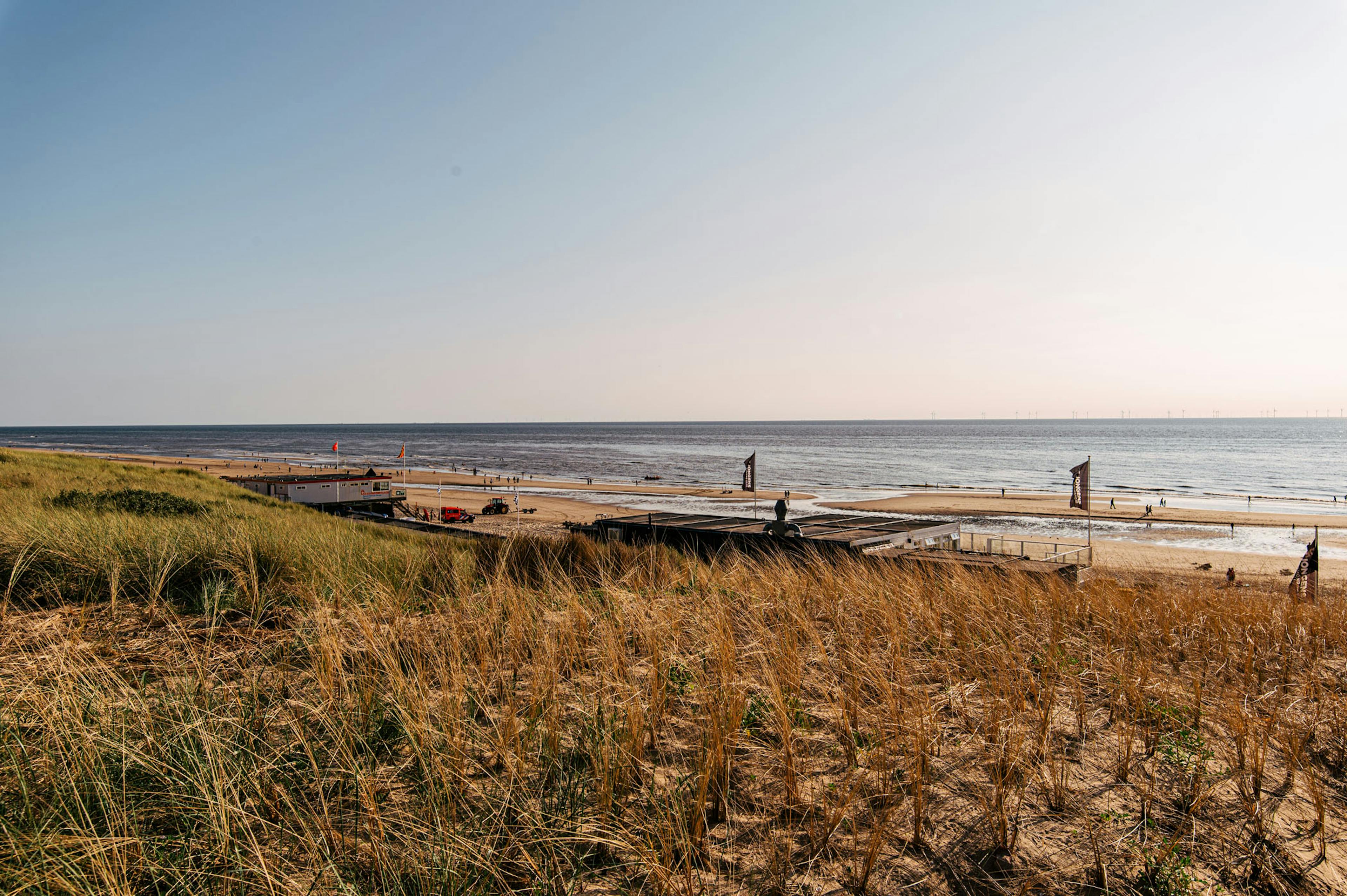 Foto van het strand in Egmond