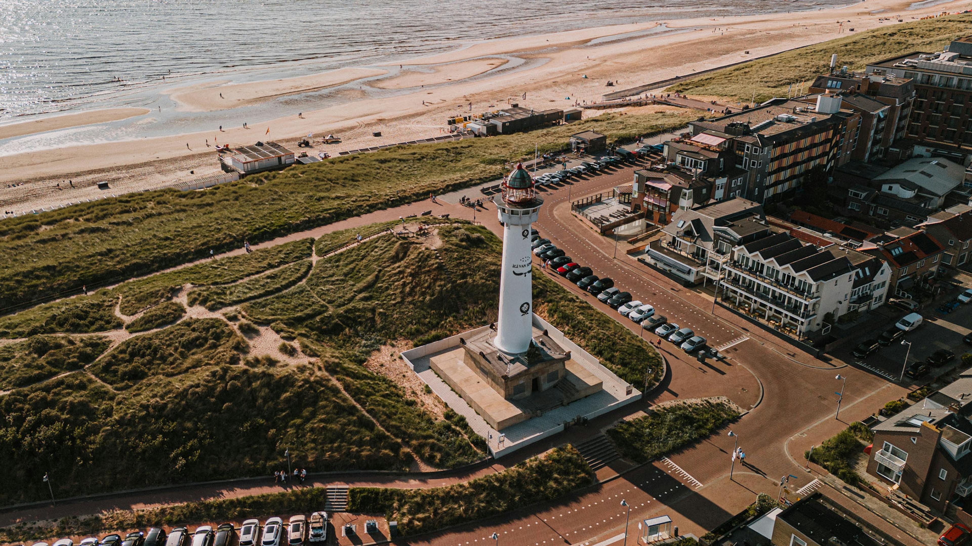 Dronefoto van Egmond