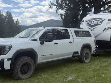 Truck in the woods