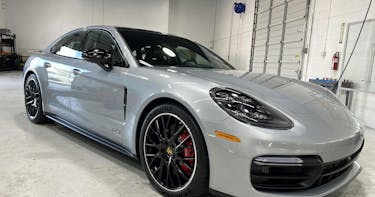 A Telsa with Window Tint