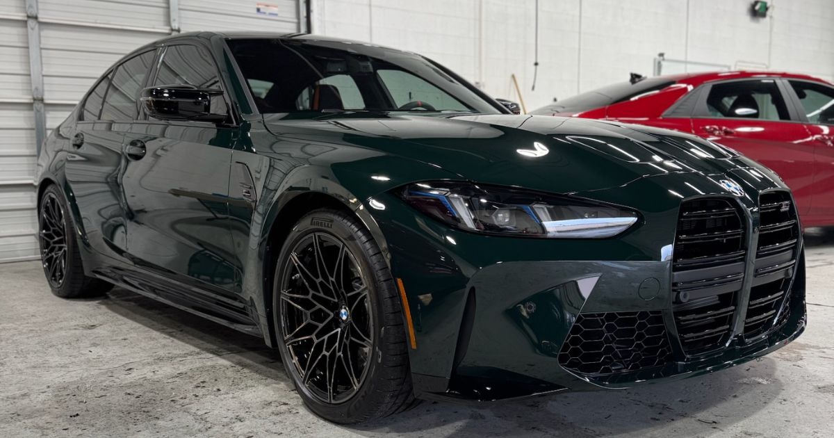paint protection film in the shop