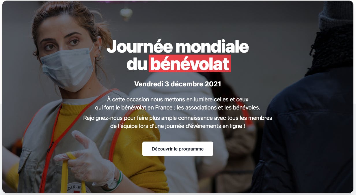 journée mondiale bénévolat