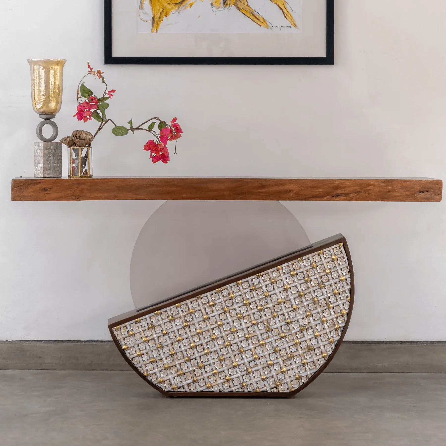 Floral Console Table - View 4