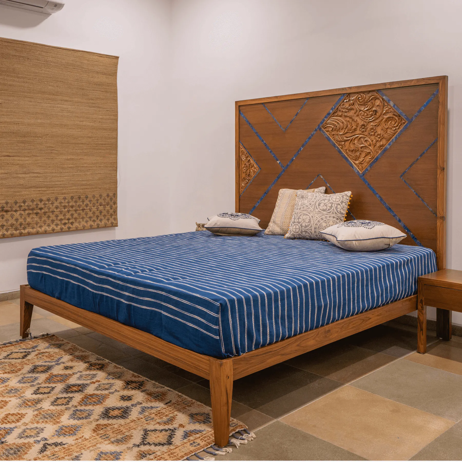 Lapis Inlay Bed - View 4