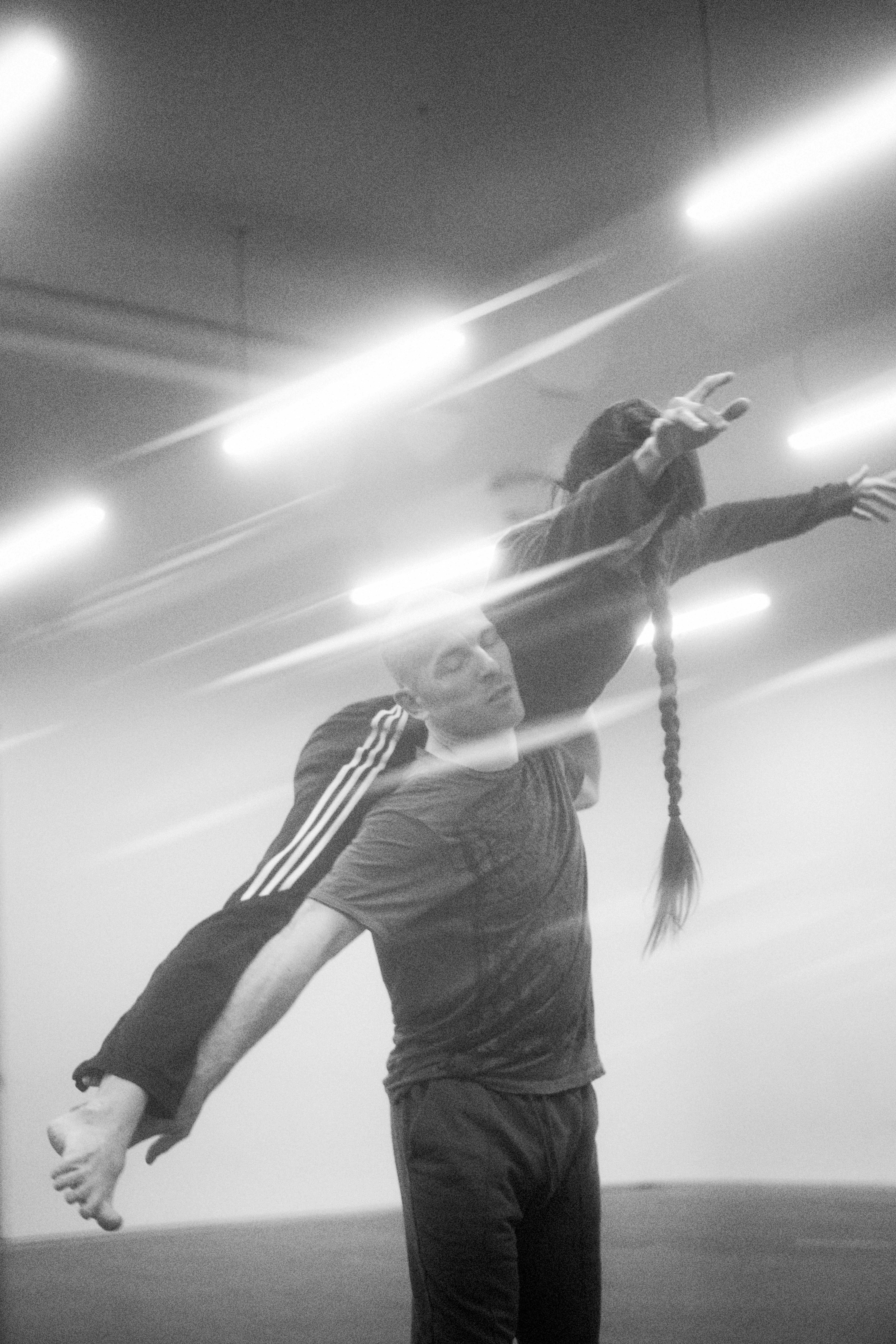 a portrait photograph of two professional dancers 