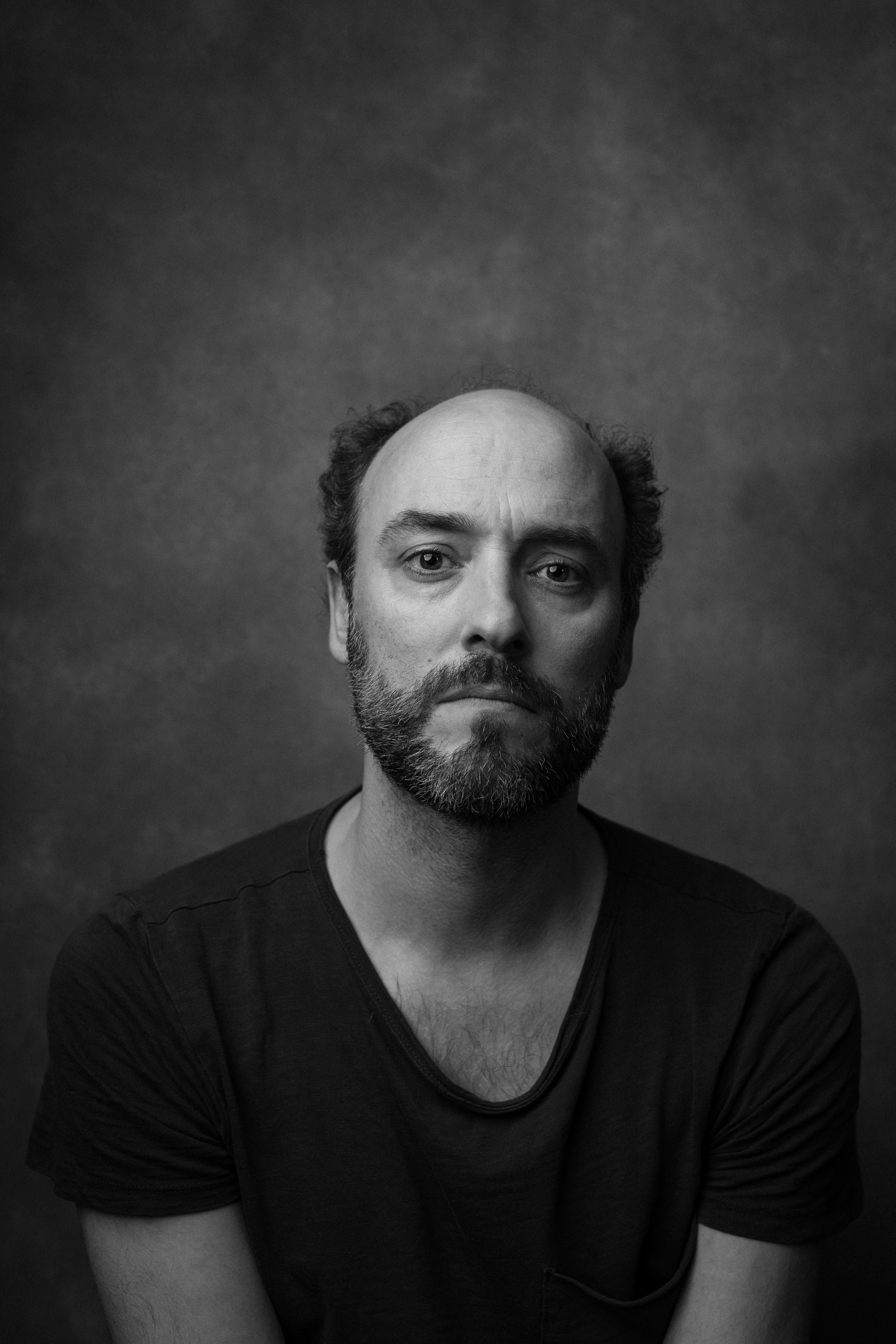 black and white actors headshot