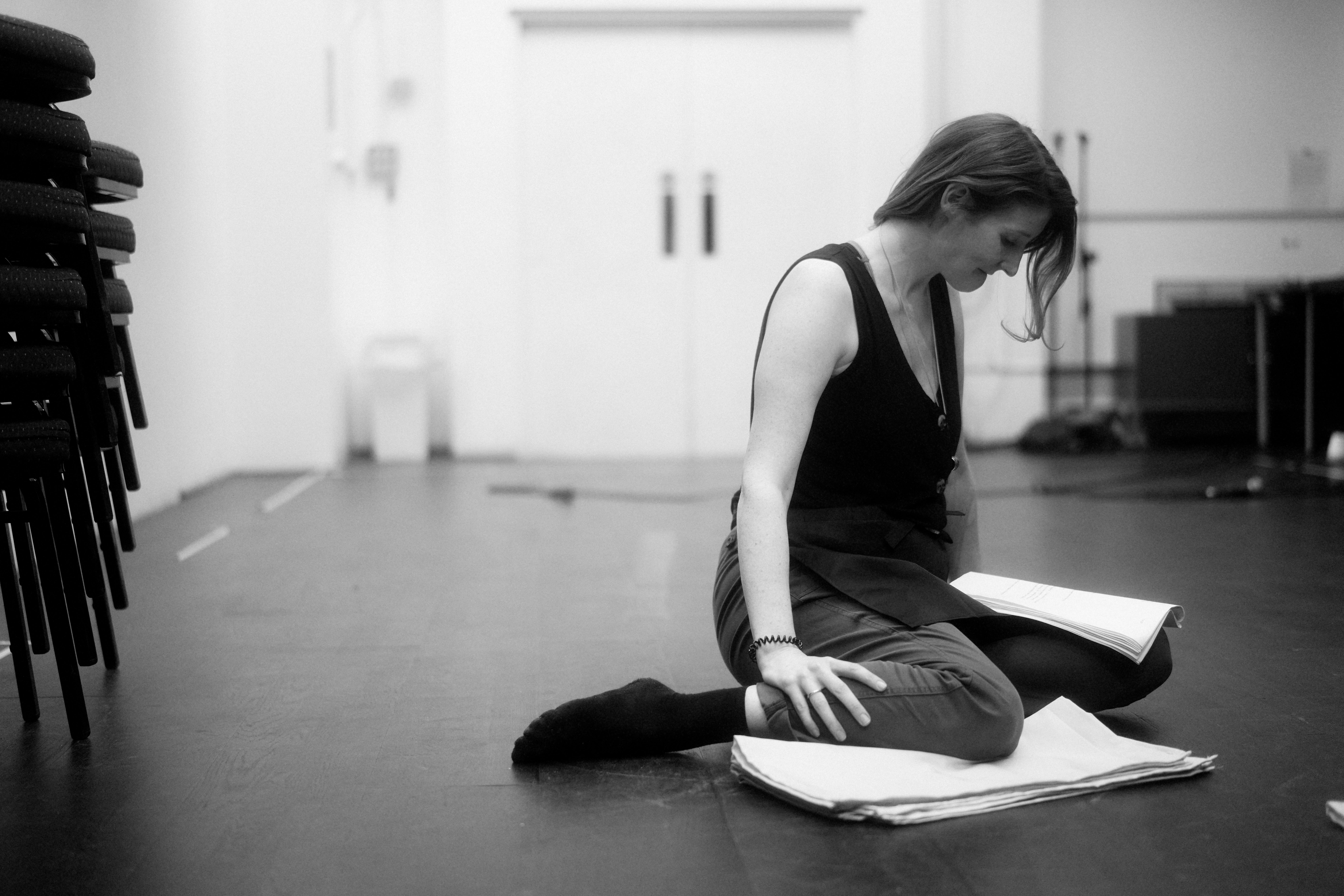 a London actor in rehearsals