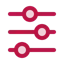 horizontal sliders icon