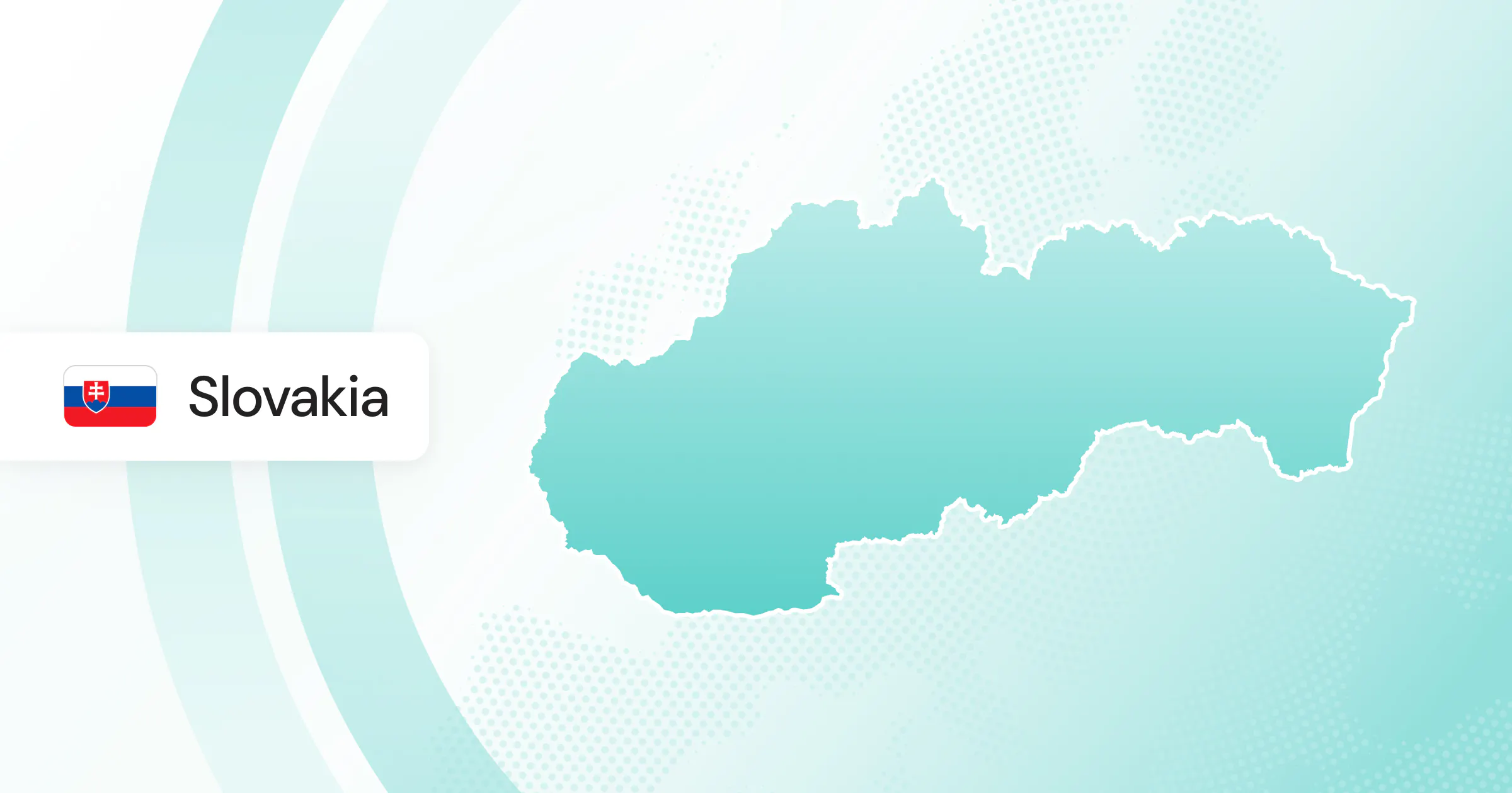 Map of Slovakia.