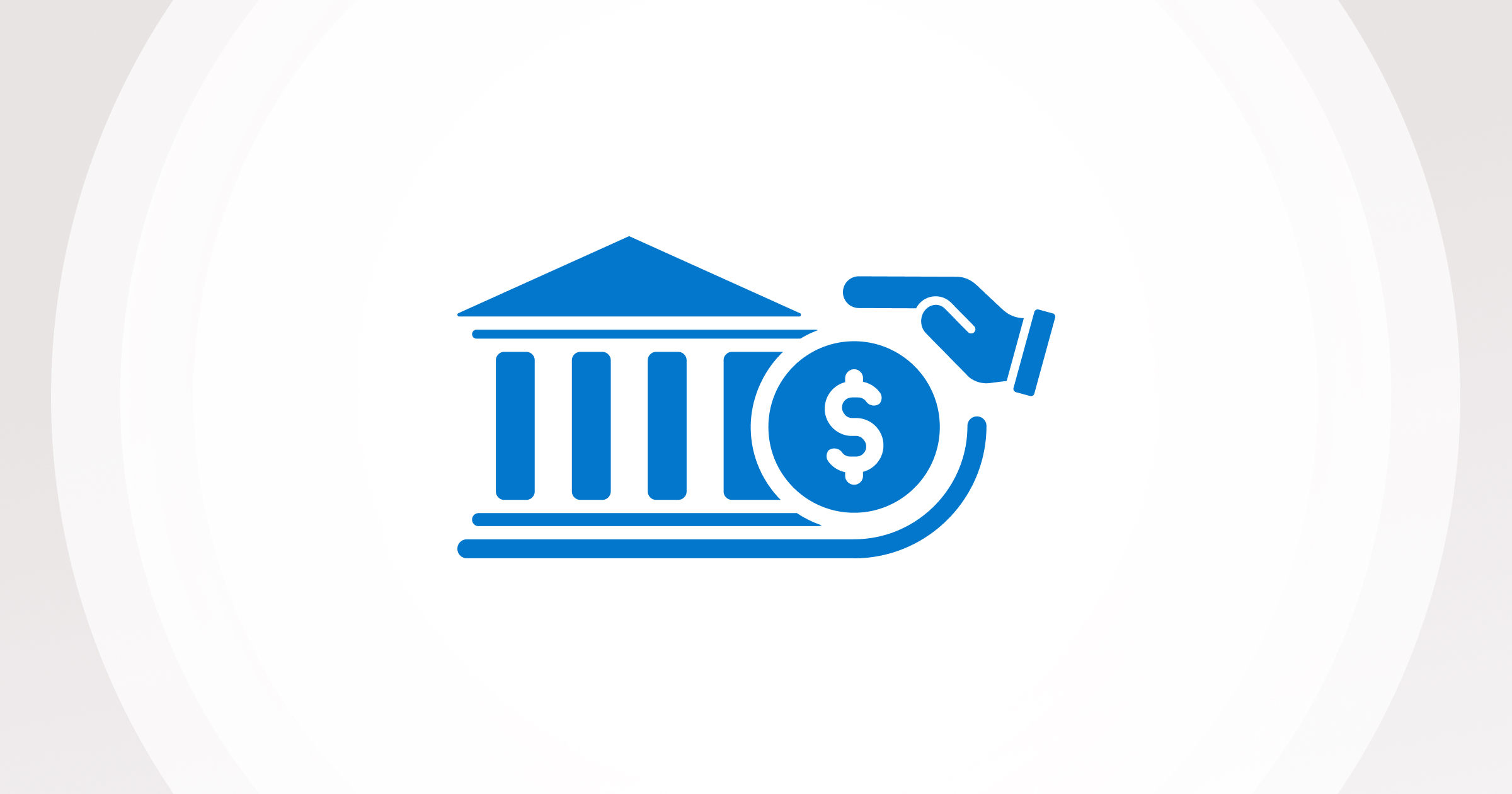 A graphic with a generic bank logo
