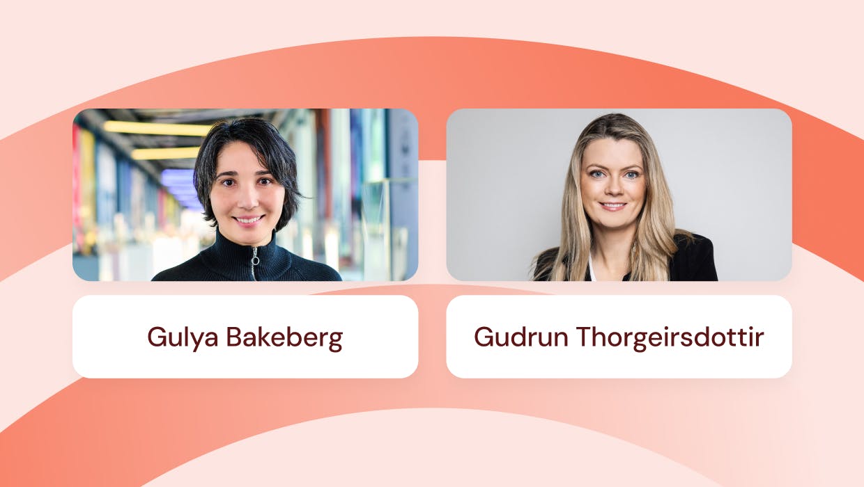 Photos of Gudrun Thorgeirsdottir and Gulya Bakeberg