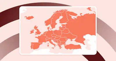Graphic with map of European Union
