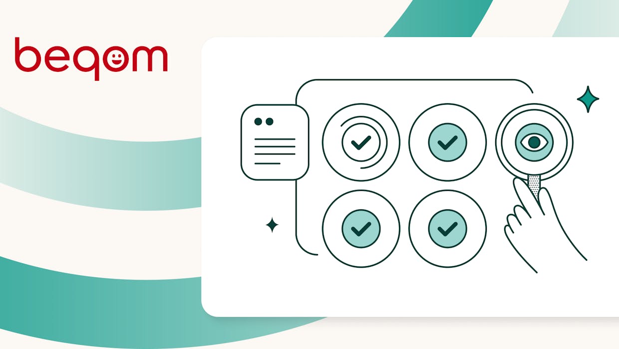 Graphic with magnifying glass