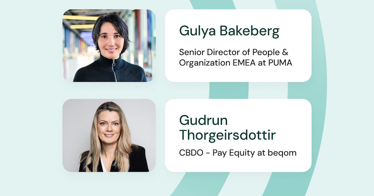 Graphic with images of Gulya Bakeberg and Gudrun Thorgeirsdottir.