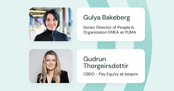 Graphic with images of Gulya Bakeberg and Gudrun Thorgeirsdottir.