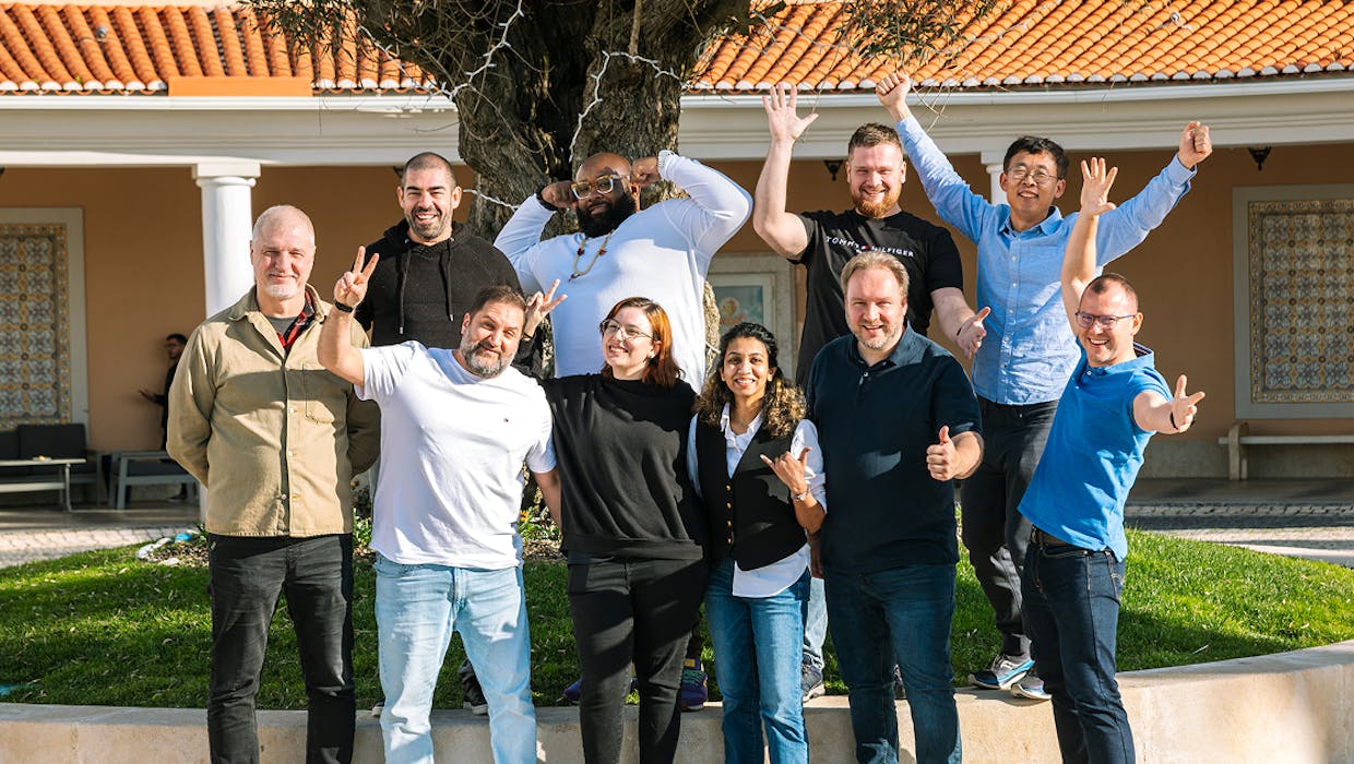 group picture of happy employees