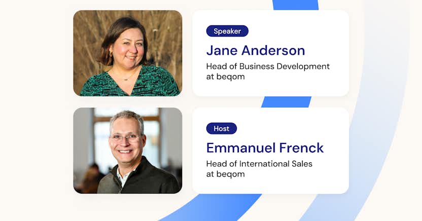 Graphic with images of Jane Anderson and Emmanuel Frenck.
