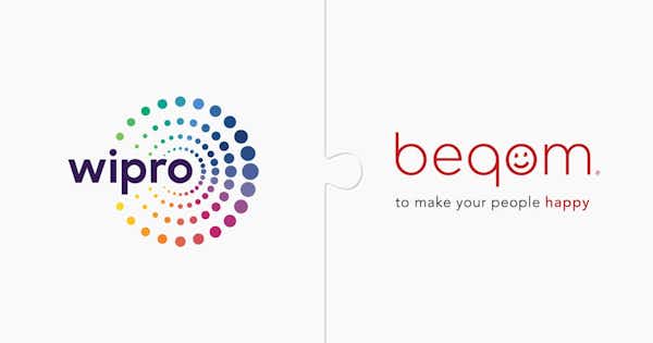 Logo of Wipro and beqom