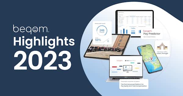 Graphic with beqom logo and multiple device screens