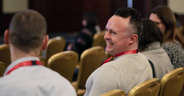 People talking and laughing