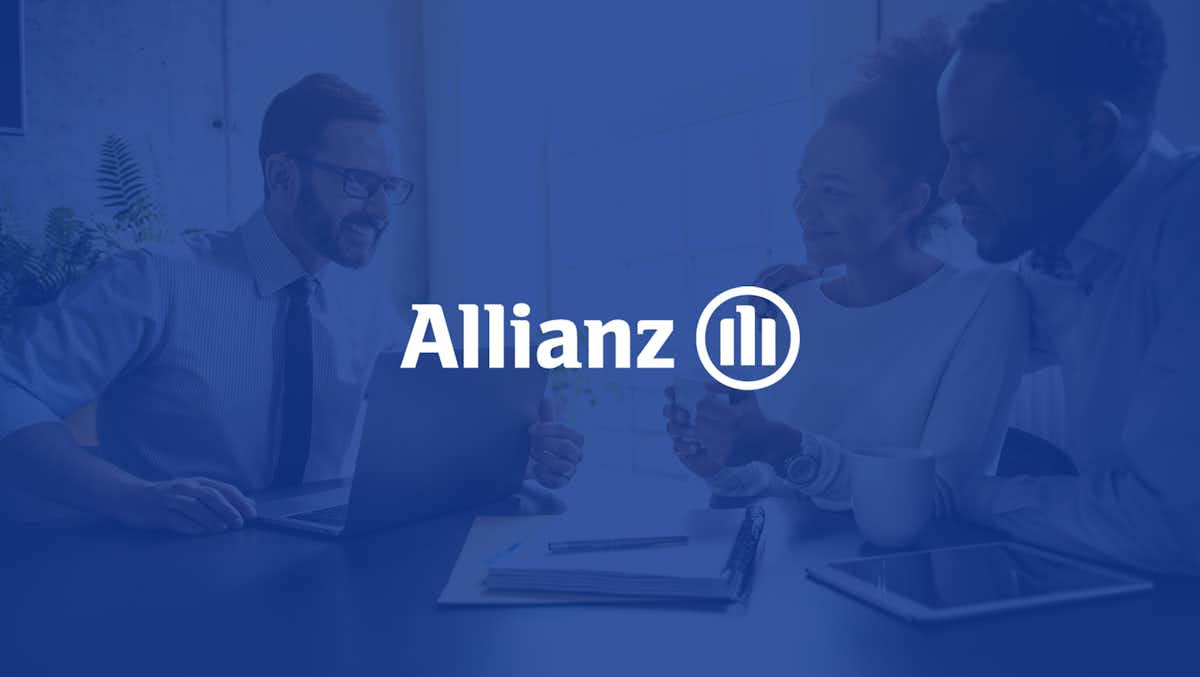 Office image with Allianz logo on top.