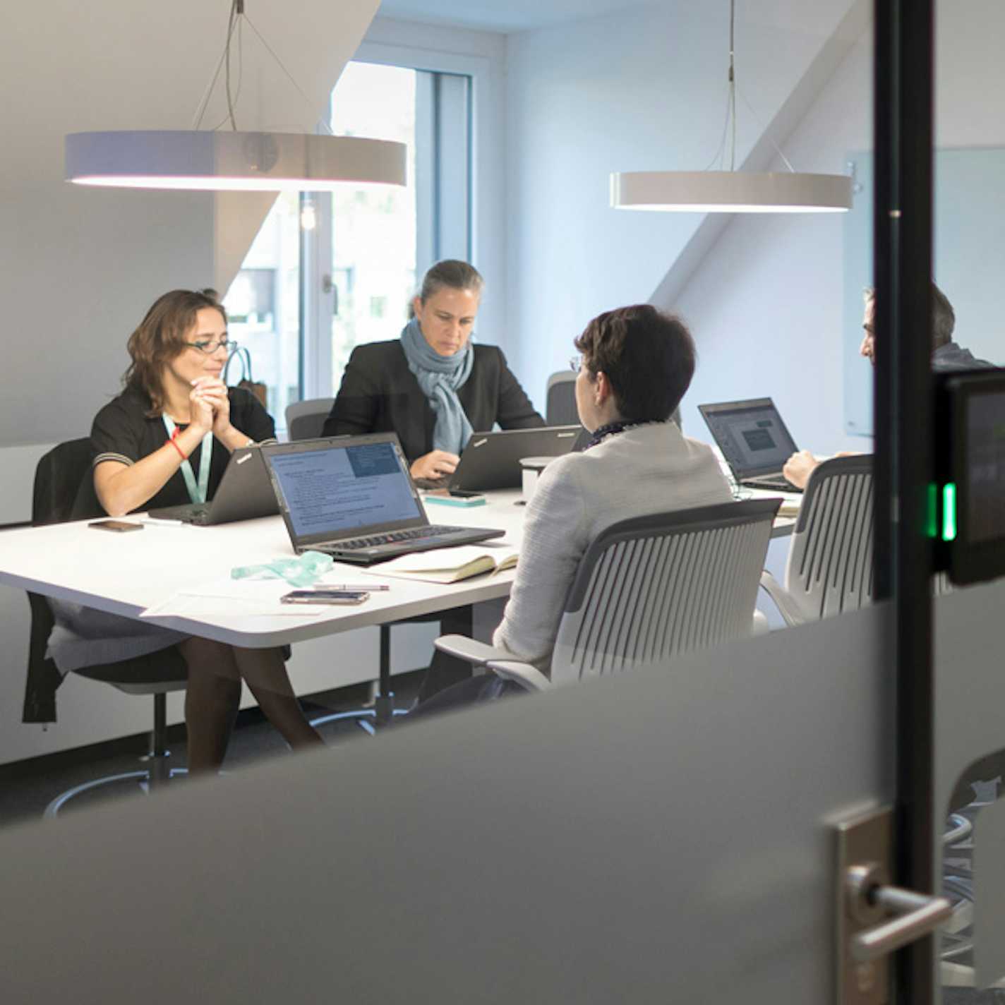 People in a meeting