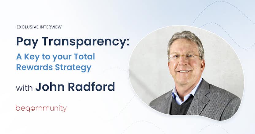 A graphic with text and a photo of John Radford.