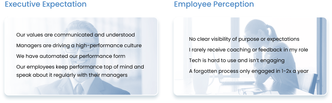 Employer expectations vs. employee perceptions