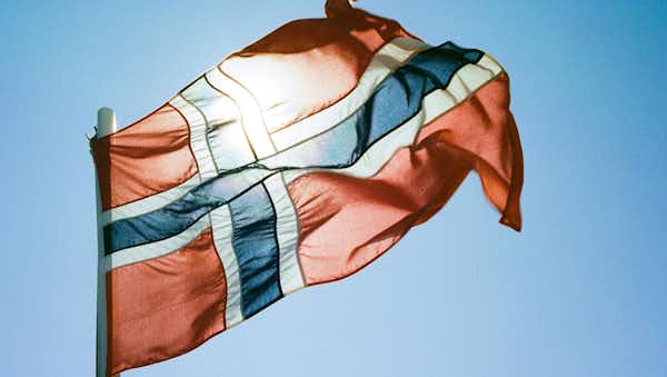 The flag of Norway