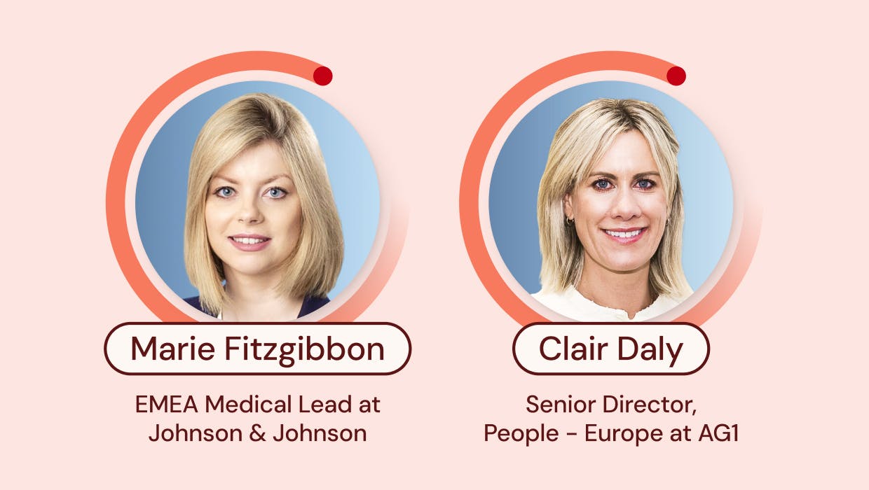 A graphic showing Marie Fitzgibbon and Clair Daly.