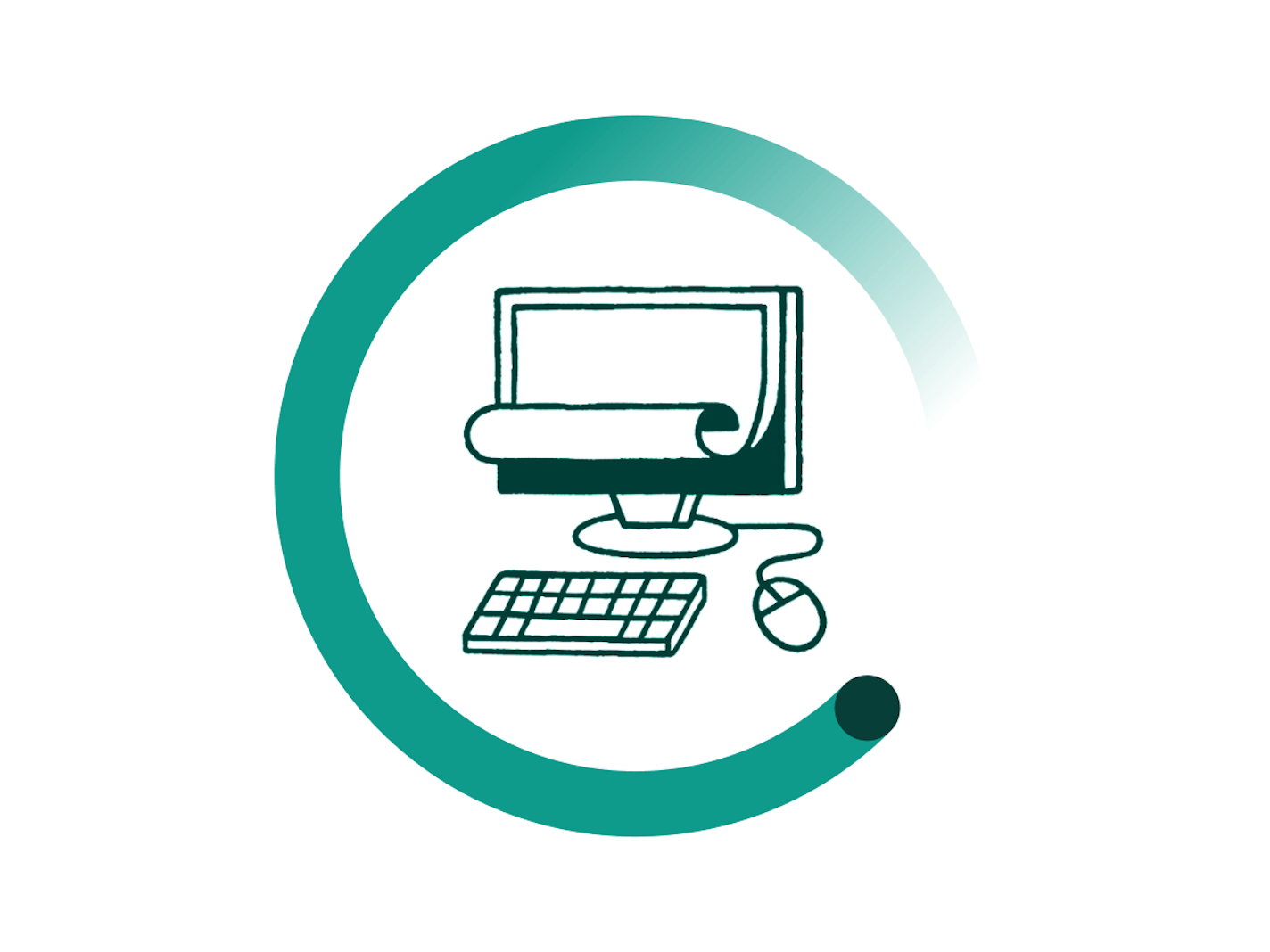 illustration of a computer